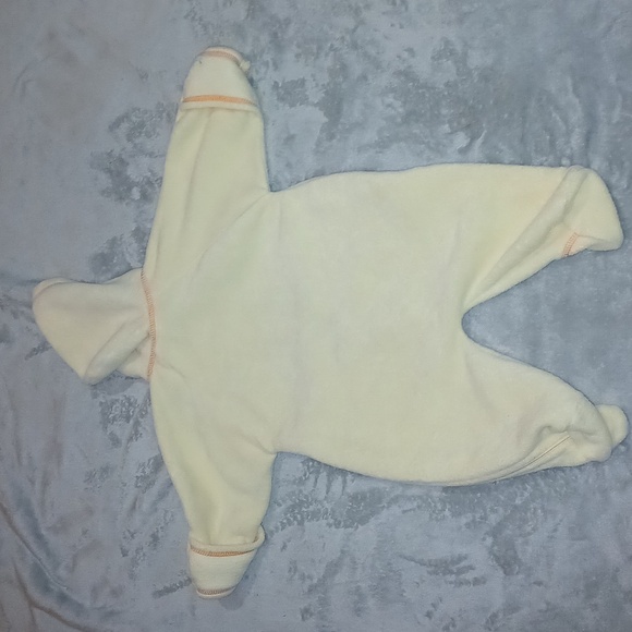 Vintage baby looney tunes tweety bird one piece warm pale yellow 0-6 months - Picture 9 of 11